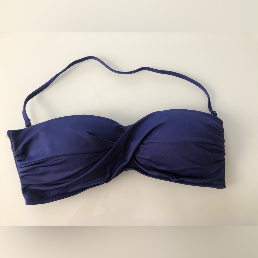 Mossimo Navy Bikini Swim Top Size Large